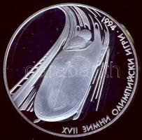 Bulgária 1993. 100L Ag "Olimpia - bobozás" T:PP + tanúsítvány!