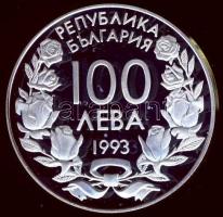Bulgária 1993. 100L Ag "Olimpia - bobozás" T:PP + tanúsítvány!
