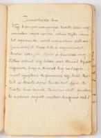 cca 1910/1920 Kézzel írt receptkönyv, elvált lapokkal.