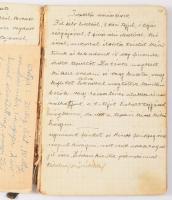 cca 1910/1920 Kézzel írt receptkönyv, elvált lapokkal