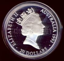 Ausztrália 1993. 20$ Ag "Olimpia-három atléta a dobogón" T:PP + tanúsítvány!