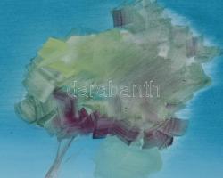 Neuberger István (1953-): T Bu Ede rátalált önmagára, 2025. Olaj, farost. Jelzett. Fakeretben. 61x73...