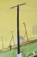 Neuberger István (1953-): Legények a mártélyi gáton, 2025. Olaj, farost. Jelzett. Fakeretben. 61x91 ...