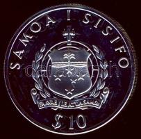 Samoa 1993. 10$ Ag "Olimpiai játékok-lólengés" T:PP + tanúsítvány!