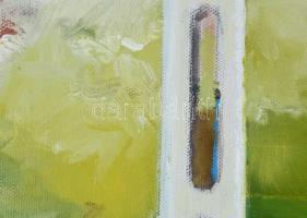 Neuberger István (1953-): Uffancs a Hidegkúti úton, 2014. Olaj, vászon. Jelzett. Fakeretben. 70x90 c...