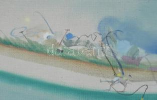 Neuberger István (1953-): Ugribugrik. Olaj, farost. Jelzett. Fakeretben. 56x70 cm