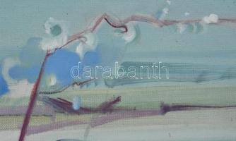 Neuberger István (1953-): Ugribugrik. Olaj, farost. Jelzett. Fakeretben. 56x70 cm