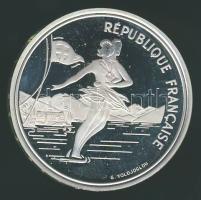 Franciaország 1989. 100Fr Ag "Téli olimpia-jégkorcsolya" T:PP