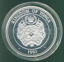 Tonga 1991. 1P Ag "Olimpia-műugrás" T:PP