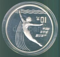 Kínai 1990. 10Y Ag "Olimpia-műugrás" T:PP