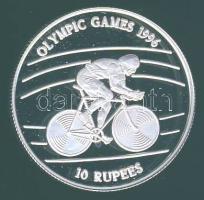 Seychelles-szigetek 1996. 10R Ag "Olimpia-kerékpár" T:BU