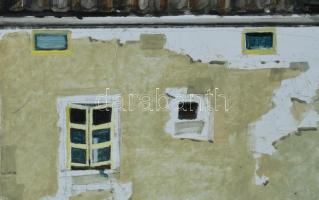 Neuberger István (1953-): Mementoni. Olaj, farost. Jelzett. Fakeretben. 50x70 cm