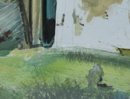 Neuberger István (1953-): Mementoni. Olaj, farost. Jelzett. Fakeretben. 50x70 cm