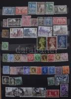 Nagy-Britannia + Brit gyarmati bélyegek 1 db nagy és 1 db közepes berakóban, színes anyag. dobozban