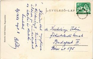 1963 Nagyszombat, Tyrnau, Trnava; Nagy Lajos utca, városi színház, üzletek. Horovitz Adolf kiadása /...