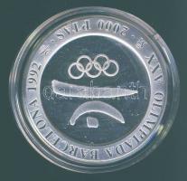 Spanyolország 1990. 2000P Ag "Olimpia-szimbólum" T:PP + tanúsítvány!