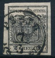 1850 2kr MP III fekete "PESTH" (35.000)