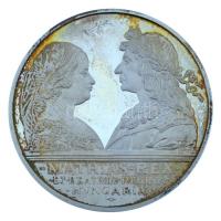 1990. 500Ft Ag "Mátyás király / Beatrix" műanyag tokban T:UNC,AU (eredetileg PP) patina
A...