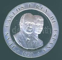 Spanyolország 1990. 2000P Ag "Olimpia-labdarúgás" T:PP Tanúsítvánnyal!