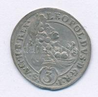 Német államok / Szilézia 1700CB 3kr Ag "I. Lipót" (1,61g) T:XF,VF
German states / Silesia...