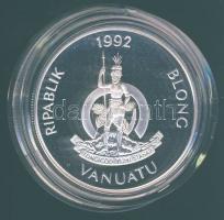 Vanuatu 1992. 50V Ag "Olimpia-kenu" T:PP Tanúsítvánnyal!
