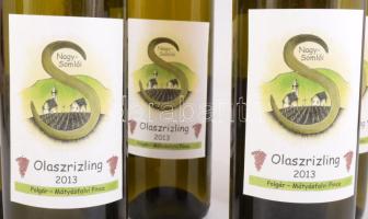 2013 Polgár-Mátyásfalvi Pince Olaszrizling, 6 db bontatlan palack fehérbor, 6x0,75 l