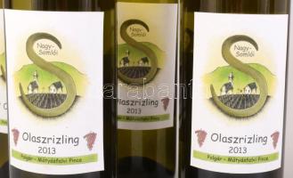 2013 Polgár-Mátyásfalvi Pince Olaszrizling, 6 db bontatlan palack fehérbor, 6x0,75 l
