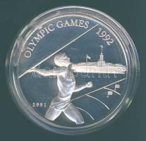 Salamon szigetek 1991. 10$ Ag "Olimpia-gerelyhajítás" T:PP Tanúsítvánnyal!