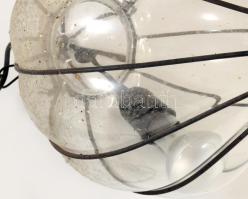 cca 1980/85 Murano vas szerelékbe fújt design lámpa. jelzés nélkül, jó állapotban, m: 50 cm