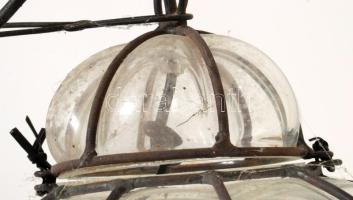 cca 1980/85 Murano vas szerelékbe fújt design lámpa. jelzés nélkül, jó állapotban, m: 50 cm