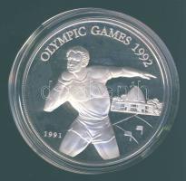 Salamon szigetek 1991. 10$ Ag "Olimpia-súlylökés" T:PP Tanúsítvánnyal!