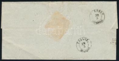 1854 Ex offo "CASCHAU" - Szántó, továbbküldve Mogyoróska