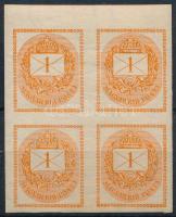 1898 Hírlapbélyeg ívszéli négyetömb