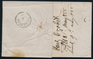 1855 9kr MP III finom nyomat levélen "ARAD" - Rusbeg