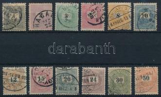 1899 Teljes sor (95.000) (10kr szakadás / torn)