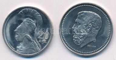 Görögország 1973. 20Dr Cu-Ni + 1980. 50Dr Cu-Ni T:AU
Greece 1973. 20 Drachmai Cu-Ni + 1980. 50 Drac...