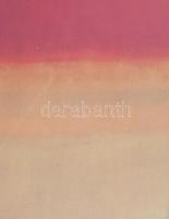 cca 1990-2000 Mark Rothko nyomat. Ofszet, papír, jelzés nélkül. Üvegezett, kissé sérült fakeretben. ...