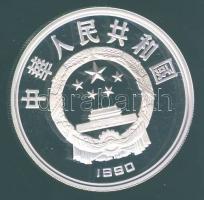 Kína 1990. 10Y Ag "Olimpia-magasugrás" T:PP Tanúsítvánnyal!