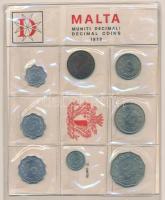 Málta 1972. 2m - 50c (9x) forgalmi sor fóliatokban T:UNC patina
Malta 1972. 2 Mils - 50 Cents (9x) ...