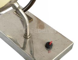 cca 1930-1940 Art deo asztali lámpa cintányéros figurával, Karl Hagenauer modorában. Magyar (Debrece...