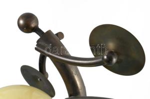 cca 1930-1940 Art deo asztali lámpa cintányéros figurával, Karl Hagenauer modorában. Magyar (Debrece...