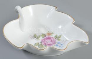 Hollóházi matyó legény + Hajnalka mintás tálka, kézzel festett jelzett, kopással, m: 18 cm sz: 12 cm