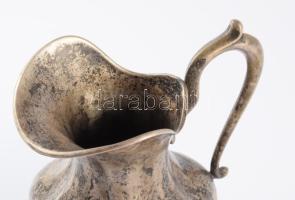 Ezüst (Ag) kancsó. Jelzett, 1937-1966 között fémjel, 800-as ezüst, m:15 cm, nettó 258g