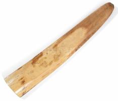 2 darab antik csont könyvrestaurátor eszköz, bőrkihúzó, bőrsimító, h: 25 cm