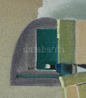 Neuberger István (1953-): Sárga csikó. Olaj, farost. Jelzett. Fakeretben. 45x58 cm