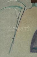 Neuberger István (1953-): Sárga csikó. Olaj, farost. Jelzett. Fakeretben. 45x58 cm