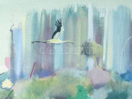 Neuberger István (1953-): Mártélyi pecások, 2022. Olaj, farost. Jelzett. Fakeretben. 56x71 cm