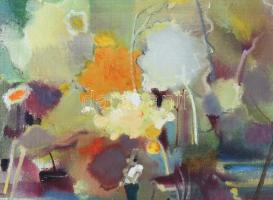 Neuberger István (1953-): Mártélyi pecások, 2022. Olaj, farost. Jelzett. Fakeretben. 56x71 cm