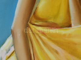 Neuberger István (1953-): Viharos telefonhívás, 2019. Olaj, vászon. Jelzett. Fakeretben. 80x60 cm