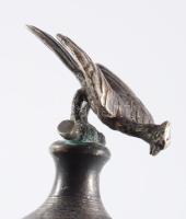 Ezüst (Ag) sasfigurás italzáró, m: 13 cm, nettó 83g /// Silver (Ag) eagle-figure bottle stopper, hei...